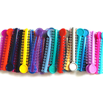 Anneaux de ligature en élastique coloré pour un traitement orthodontique confortable