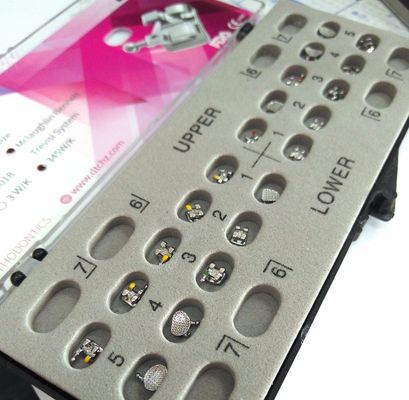 Mini/Standard 0.022''/0.018'' MIM Technologie des supports métalliques orthodontiques avec base en maille