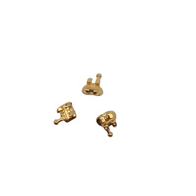0.022/0.018 Taille de fente DTC Ortodontie dentaire des supports dorés enduits de fermeture orthopédique