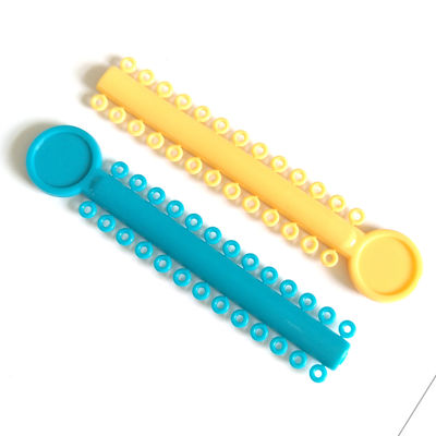 Anneaux de ligature en élastique coloré pour un traitement orthodontique confortable