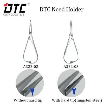 DTC en acier inoxydable, porte-aiguille ortodontique populaire avec pointe dure