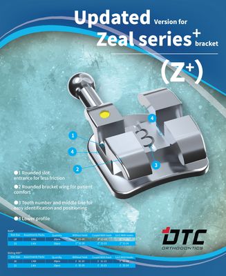 Durée de conservation de 3 ans DTC Zeal Plus Série Orthodontique Dentistique Bracelet Brace Ortho Tissu