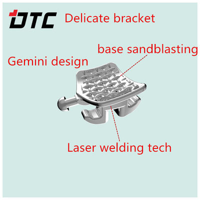 DTC Brackets Orthodontie Acier 80 Maillage Base Braces sablées avec une longue durée de conservation