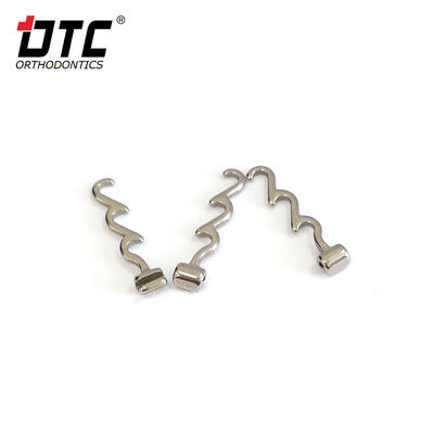 0.018'/0.022' DTC Orthodontie dentaire Crochet en acier inoxydable à crochets courts Crochets longs ou en spirale